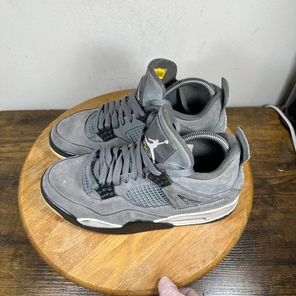 Air Jordan 4 Retro Cool Grey 2019 Sneakers Mens Size 8 Gray Shoes 308497-007